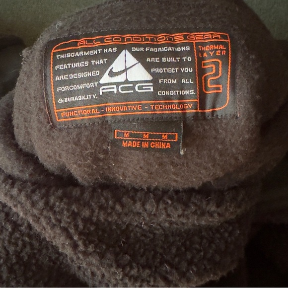 Vintage 90s Nike ACG Balaclava Sherpa Hoodie - Picture 12 of 16